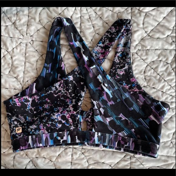 Fabletics Ellie Sports Bra in Violet Storm sz M - Picture 6 of 10